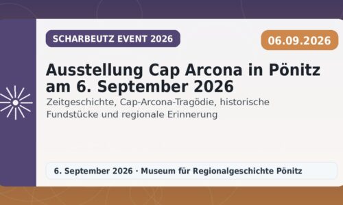 Ausstellung Cap Arcona in Pönitz am 6. September 2026