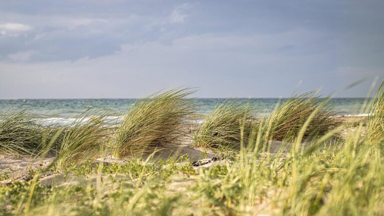 Grömitz Dünen und Ostsee bei ruhigem Wetter