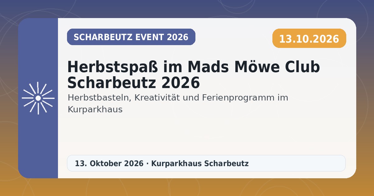 Herbstspaß im Mads Möwe Club Scharbeutz 2026