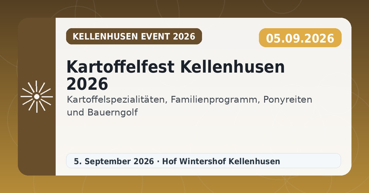 Kartoffelfest Kellenhusen 2026