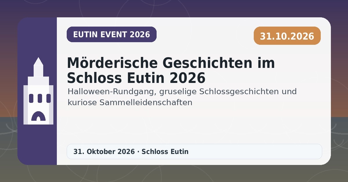 Mörderische Geschichten im Schloss Eutin 2026