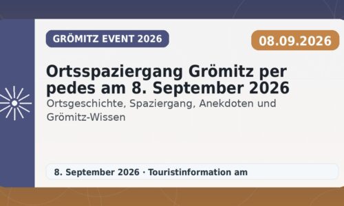 Ortsspaziergang Grömitz per pedes am 8. September 2026