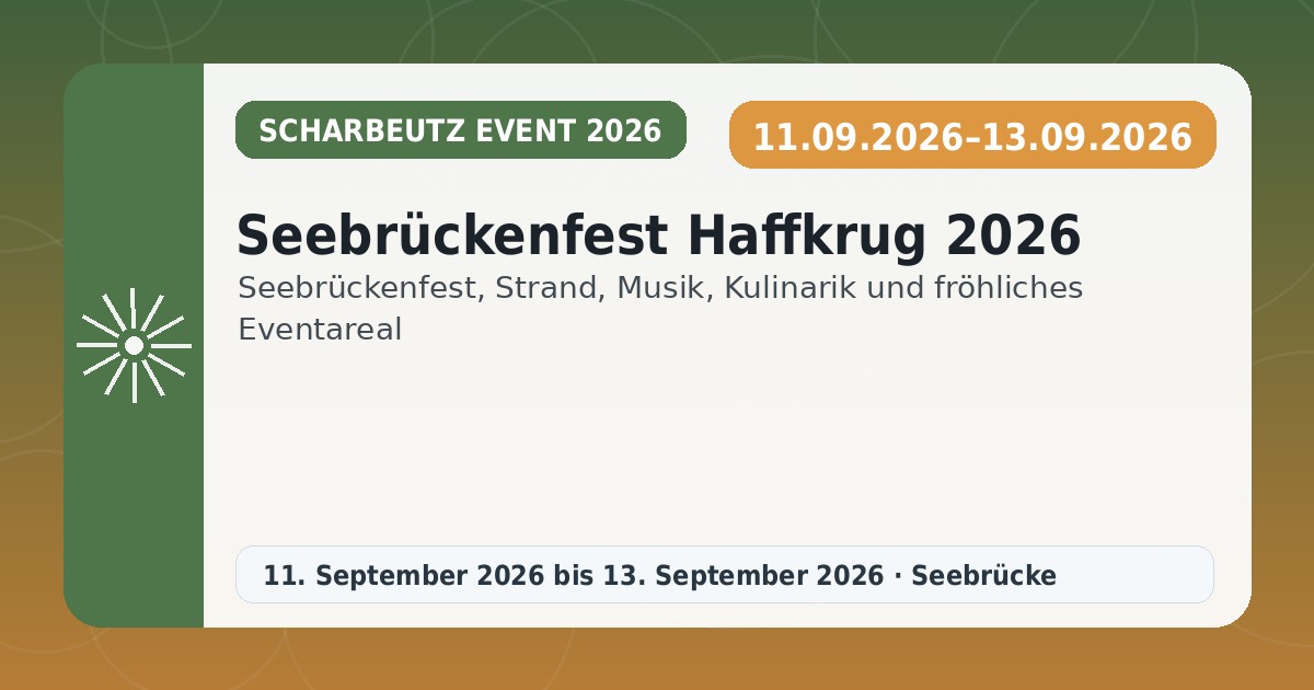Seebrückenfest Haffkrug 2026
