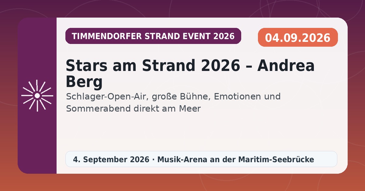 Stars am Strand 2026 – Andrea Berg