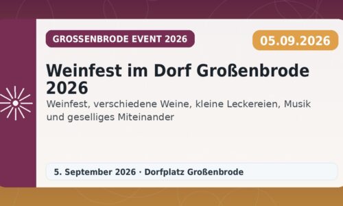 Weinfest im Dorf Großenbrode 2026