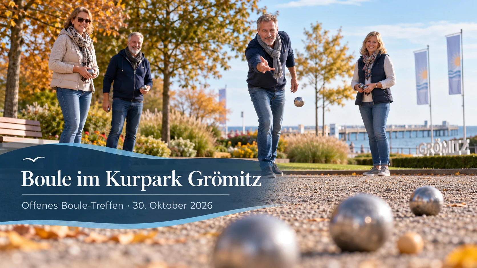 Boule im Kurpark Grömitz – Offenes Boule-Treffen
