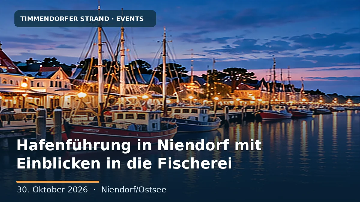 Hafenführung in Niendorf mit Einblicken in die Fischerei